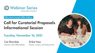 Call for Curatorial Proposals Informational Session
