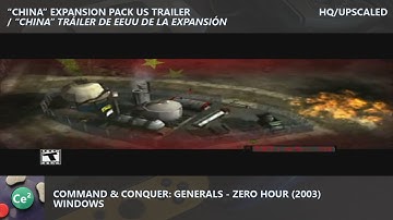 Command & Conquer: Generals - Zero:Hour | PC | 2003 | "China" VG Exp. Pack US Trailer | HQ/Upscaled