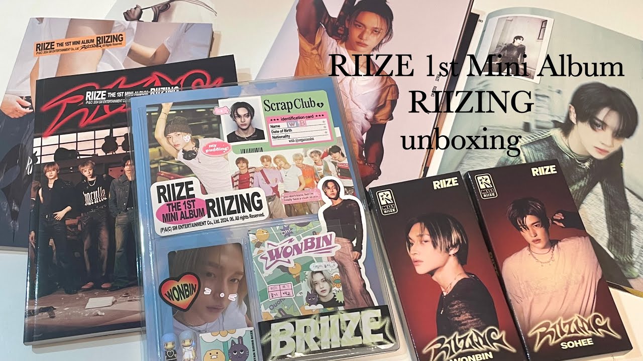 【🧡RIIZEアルバム開封🧡】RIIZING開封動画|라이즈 앨범깡|브리즈 브이로그|不器用BRIIZEがコレクトブックバージョンデコに挑戦🙄|원빈|성찬