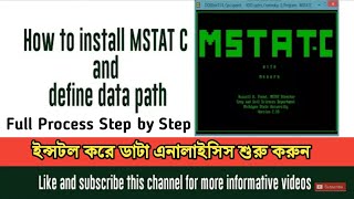 How to Download & Install MSTATC in Windows 10। Data Analysis Tool Installation Process 2021