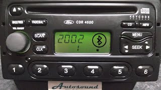 Ford CDR 4600 Original Adaptação de usb e bluetooth Code Código Desbloqueio Digitando  lock 10 13