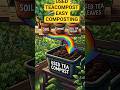 Used Tea Leaves Compost. Home Gardening Tips and Tricks #shorts #garden #homegardeningtipsandtricks