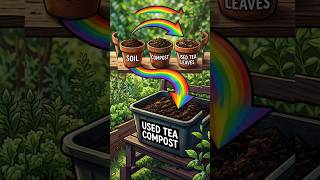 Used Tea Leaves Compost. Home Gardening Tips and Tricks #shorts #garden #homegardeningtipsandtricks