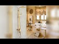 Florence Gold Shower Set with 8 Inch Rainfall Square Shower Head