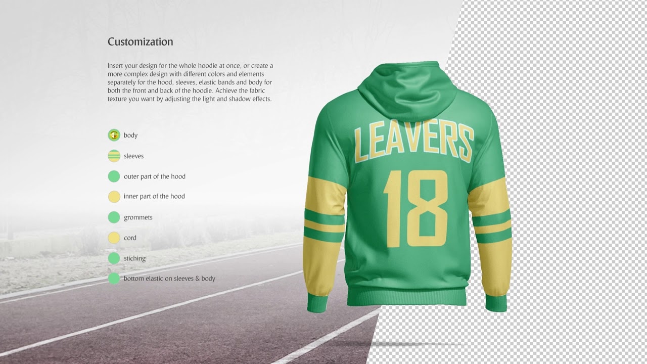 Download Hoodie Animated Mockup In Apparel Mockups On Yellow Images Creative Store