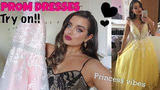 TRYING ON PROM DRESSES!!! JJs House | UK Size 12 | Discount code