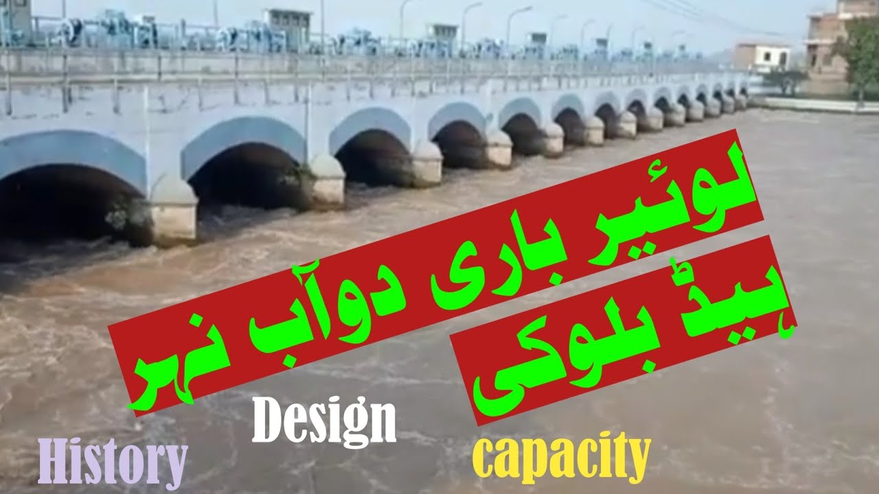 History Design and Capacity of Lower Bari Dowab canal Head Baloki