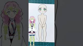 Kanroji Mitsuri Kimetsu No Yaiba How To Make A Paper Doll