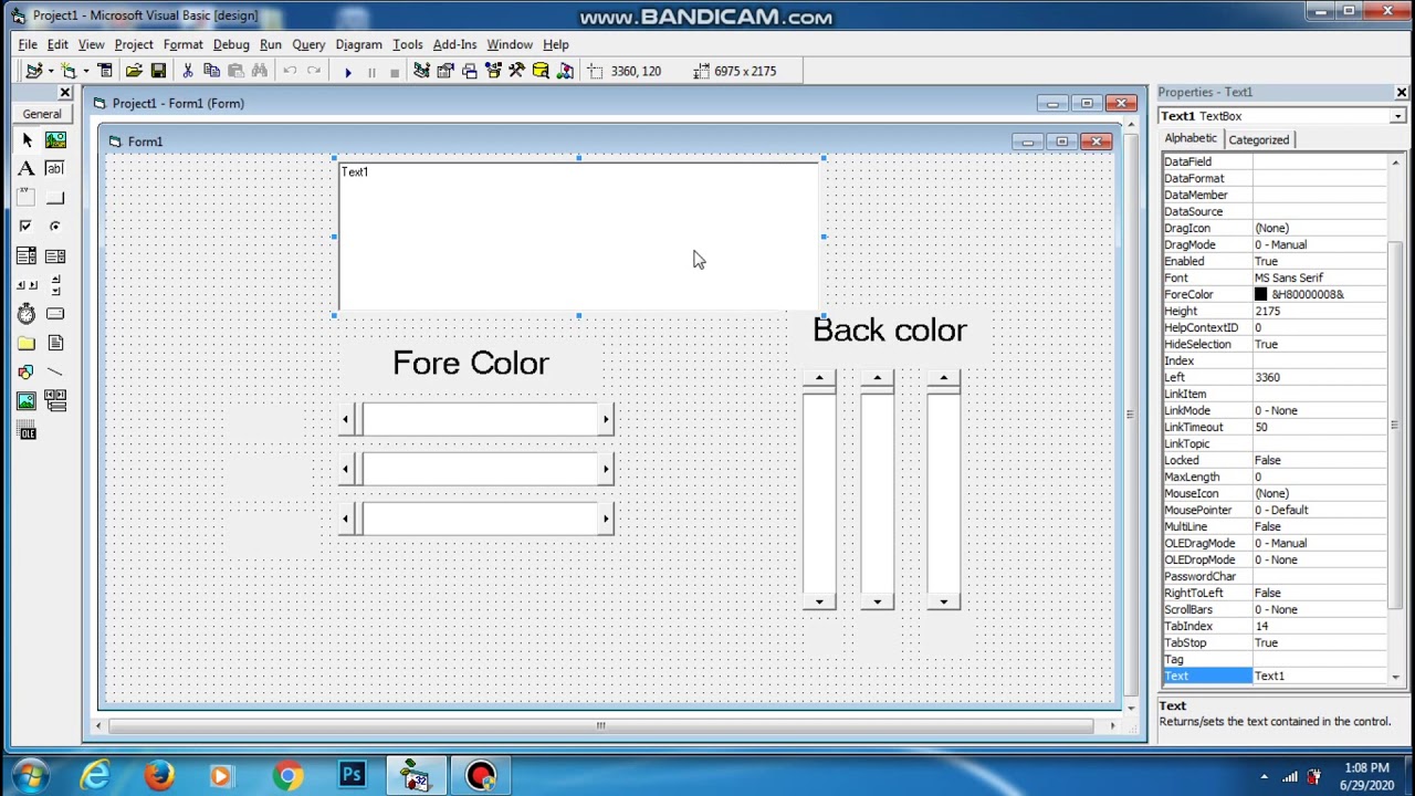 Visual Basic 11th Class (Scrollbar) YouTube
