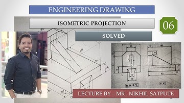 Engineering Drawing | Isometric Problem 06| Easy Drawing Techniques | Learn with nikhil