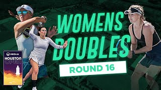 Bright/Rohrabacher vs Frantova/Hoag at the Veolia Houston Open Presented by Just Courts