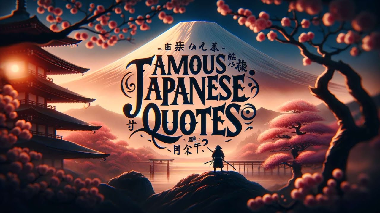 Famous Japanese Quotes In English YouTube Famous Japanese Quotes In English YouTube