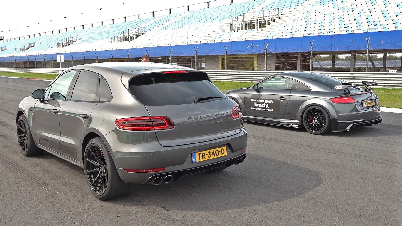 Porsche Macan Turbo Decat Exhaust (500HP) vs Audi TT RS Stage 4 TTE700 (660HP)