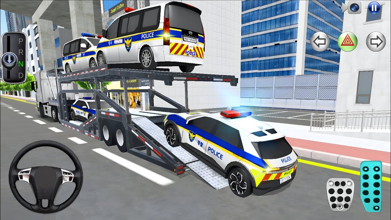 New Police Car Transport Loading Cars a Truck Parking 3D Driving Class 2026 Car Simulator Android