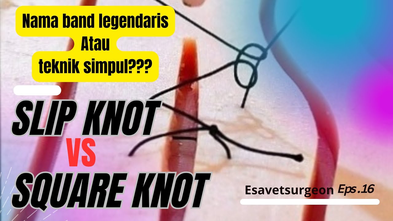 SLIP KNOT VS SQUARE KNOT. WHICH ONE DO YOU PREFER??! esavetsurgeon