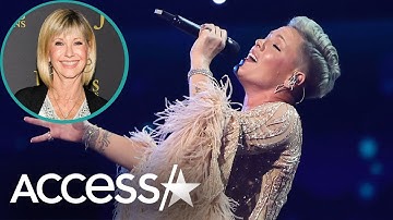 P!NK Honors Olivia Newton-John w/ ‘Hopelessly Devoted To You’ At AMAs