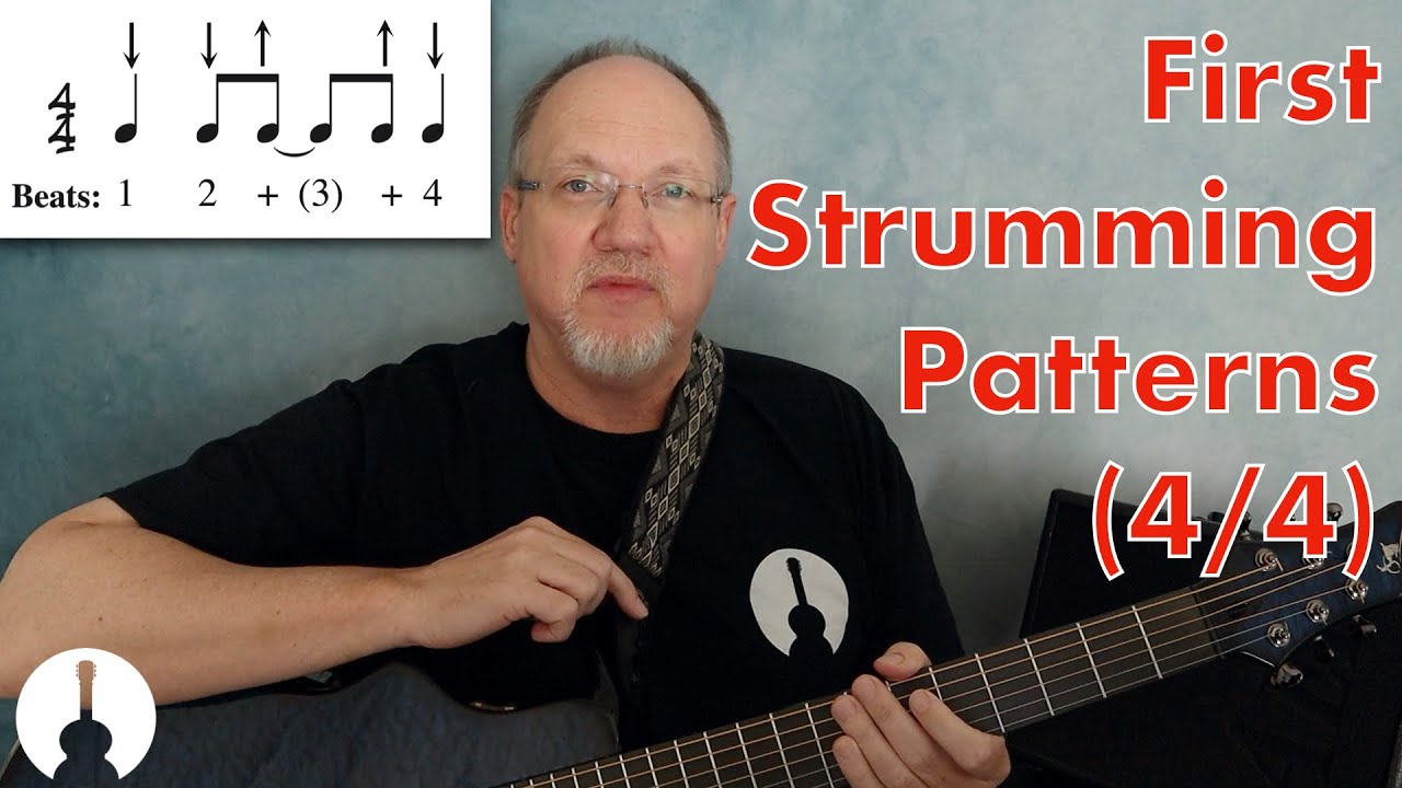 Начальные паттерны игры на гитаре (размер 4/4)