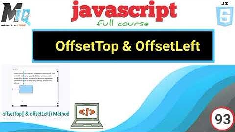 OffsetTop & OffsetLeft in javascript // in Urdu Hindi tutorial