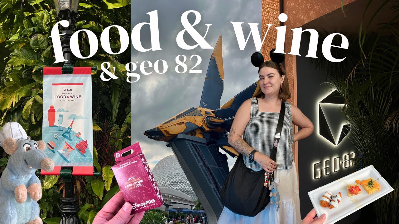 SOLO DISNEY WORLD VLOG | epcot food & wine festival 2025 | geo 82 | cosmic rewind, luminous, soarin