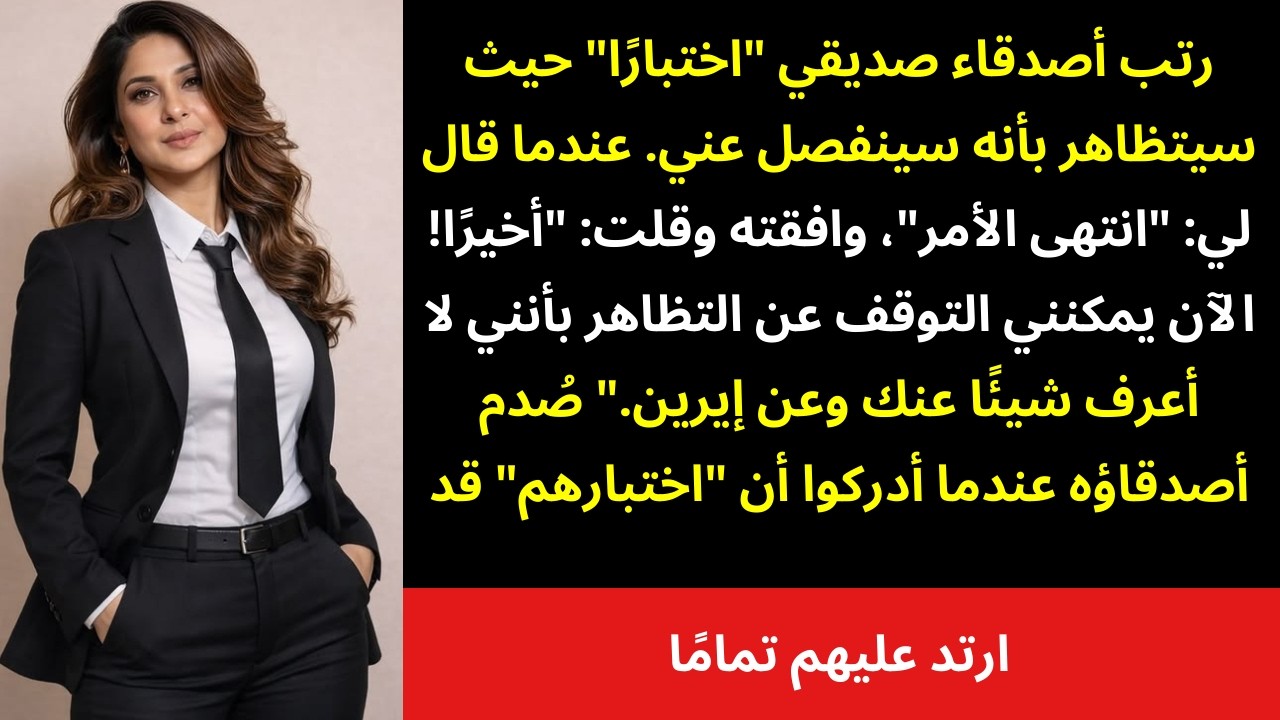 أصدقاء حبيبي دبّروا «اختبارًا» حيث يتظاهر بإنهاء علاقتنا — لكن الأمور لم تسر كما خططوا 😏💔