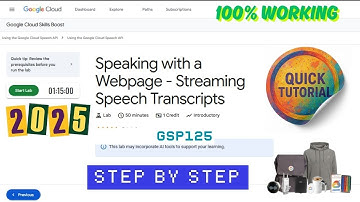 Speaking with a Webpage - Streaming Speech Transcripts || GSP125 ||  Step By Step #qwiklabs #arcade