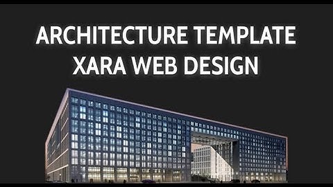 Web Design Template for Xara Web Designer 9 Premium: Zmockup Architecture Template