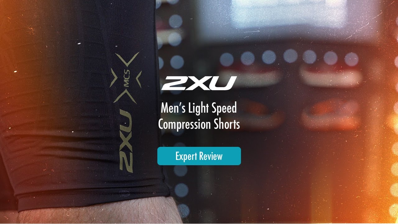 Mens 2XU black Light Speed Compression Shorts