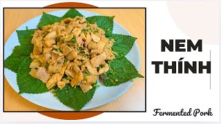 # 13 Nem Thính( Fermented Pork ) - Món ăn Việt Nam( Vietnamese dishes)