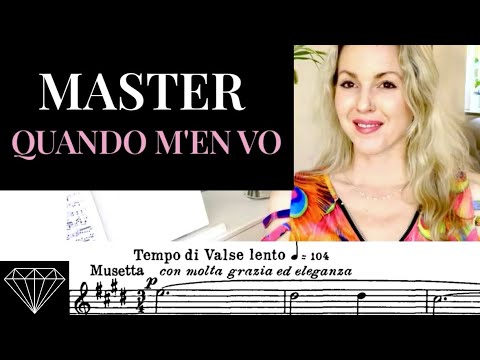 How To Sing Quando M'en Vo - Puccini (Tutorial)