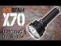 ACEBEAM X70 - 60000 Lumen LED Searchlight - Unboxing and Overview