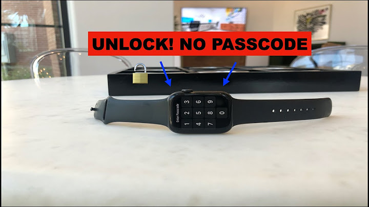 Can you get into an apple watch without the passcode