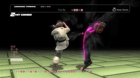 DEAD OR ALIVE 5 Last Round Hitomi commands