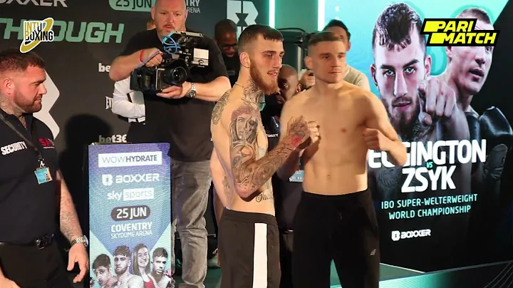SAM EGGINGTON PRZEMYSLAW ZYSK FULL WEIGH-IN AND HE...