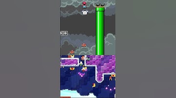 SHELL JUMPS and WINGED CLOUDS - Kaizo Mario #shorts#smw #kaizo #super #mario #world #speedrun #yoshi