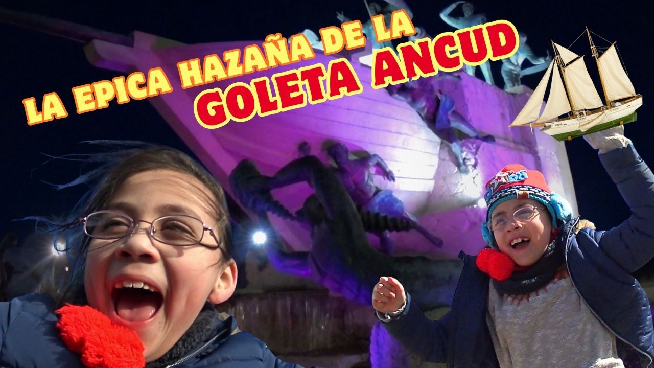 La Goleta Ancud y un Fuerte Bulnes muy antiguo de madera!!! 🤪​