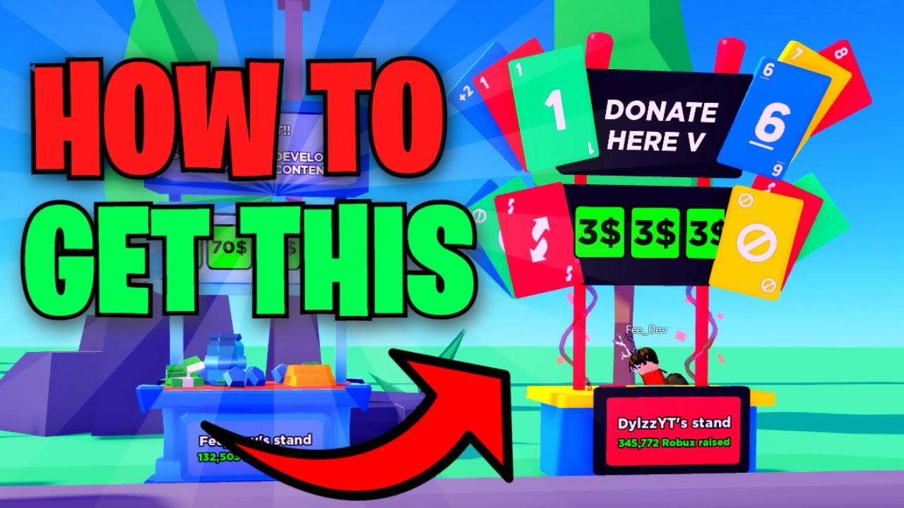 How to Get FREE UNO Stand?  Get Free Booth in Pls Donate Roblox 