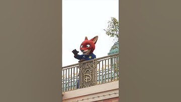 The energetic Judy Nick appears at the clock tower #disney