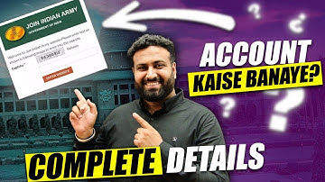 Indian Army Website Registration कैसे करे | ये गलती ना करे 🤷‍♂️ जरूर देखे- How To Create Account