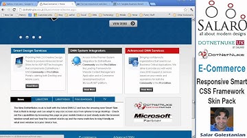 BlueCommerce The Responsive Frame Work Skin Pack for DotNetNuke
