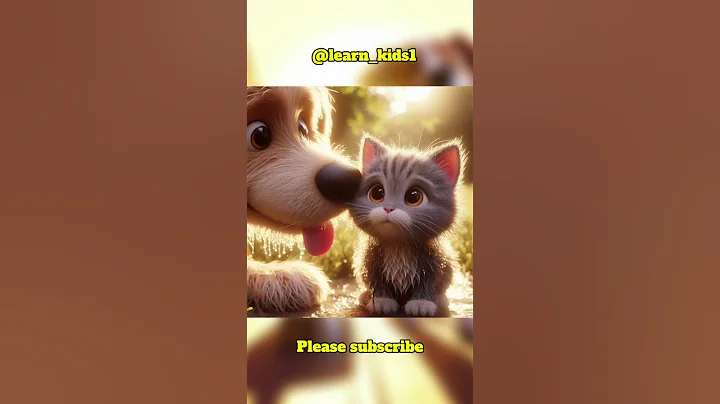 "Brave Dog Rescues Kitten – A Heartwarming Friendship Begins! #dog #catlover #cat #cartoon #kids