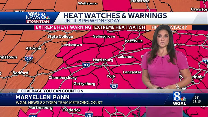 Searing heat & humidity, plus, feels like triple digit temperatures in South-Central Pa.