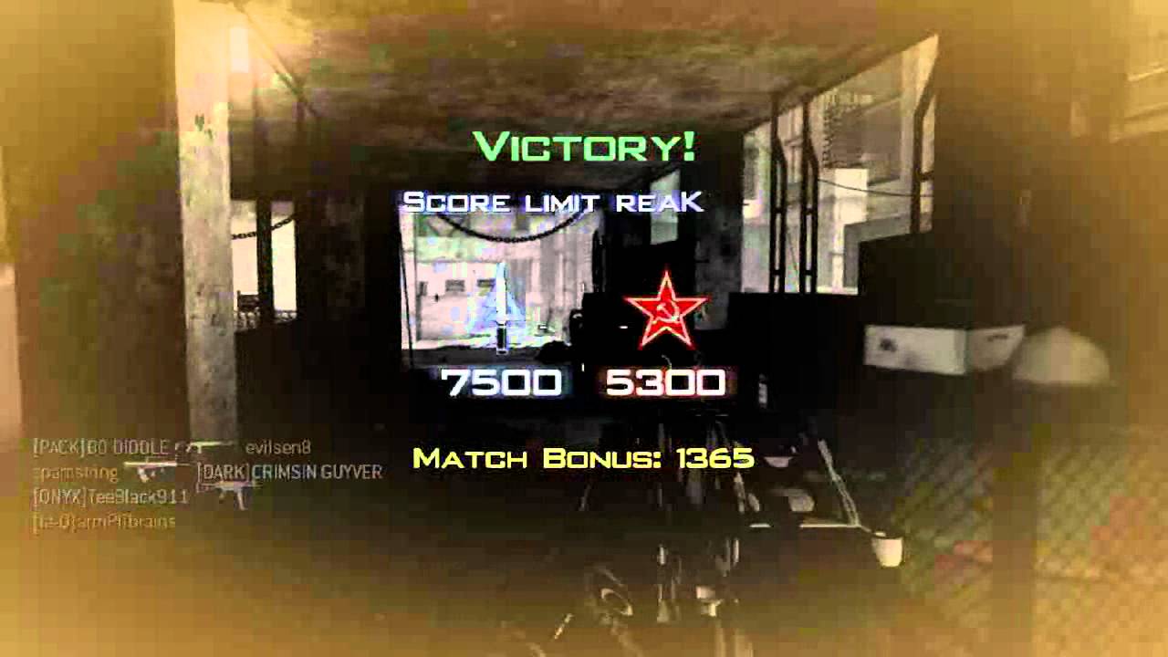 Me getting the match winning kill