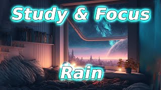 Study & Focus with Open Window to Astral Aurora and Healing Rain, Thunder & Birds Ambience [4K]