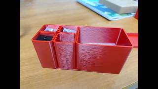 Vase mode box with compartments printed with 0 8mm nozzle, 2mm thick wall