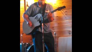 Dad singing at the pine loft