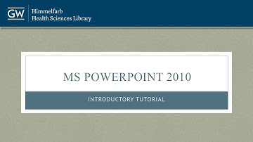 Introduction to Microsoft PowerPoint 2010 - Part I