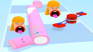 Marshmallow Stack 👱‍♀️💕👅 MAX Level Gameplay Android,ios #1 - Best Hyper Casual Games 2021