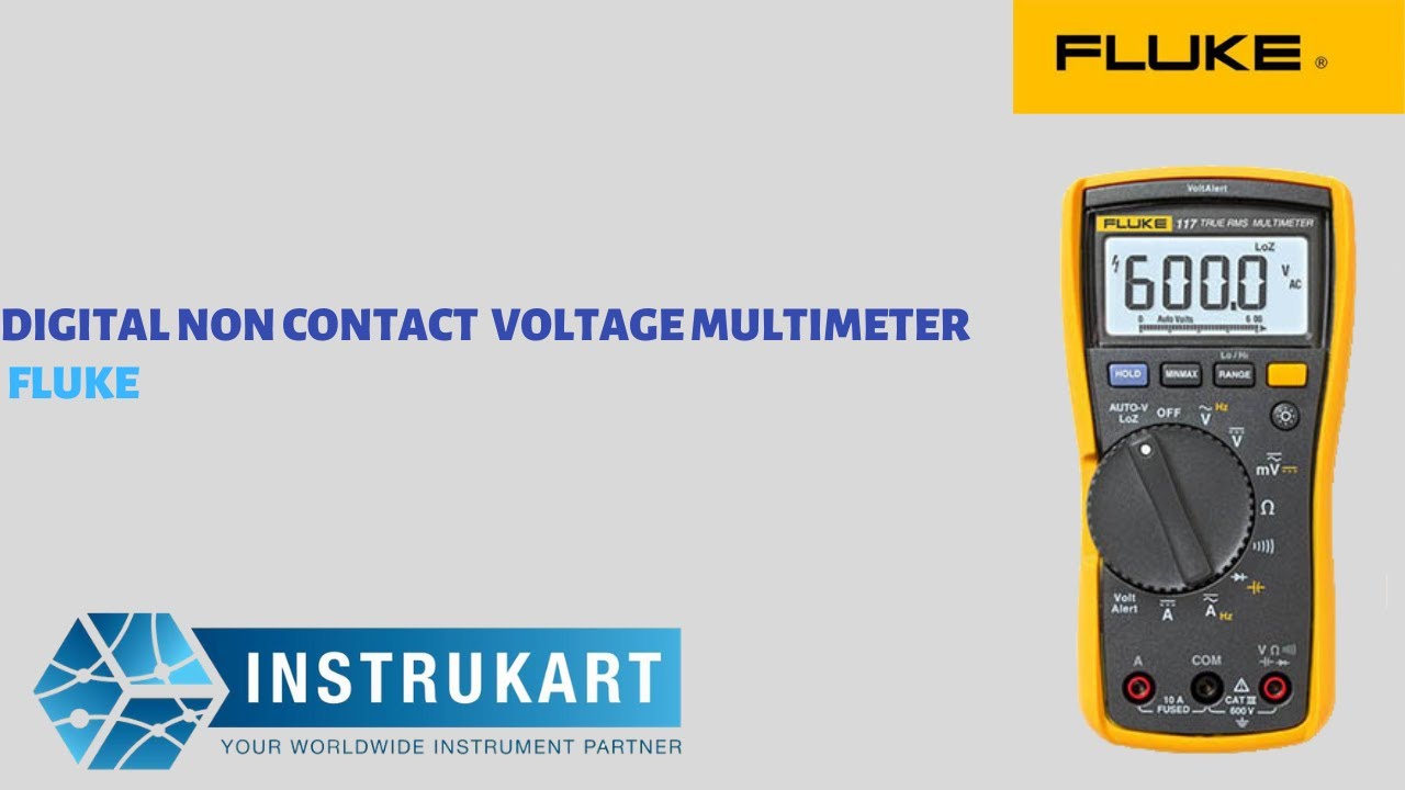 Fluke 117 TRUE RMS Multimeter Noncontact Voltage Tester YouTube