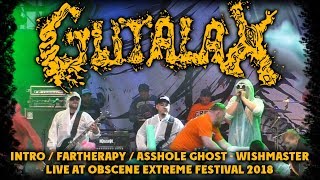 Gutalax "Intro / Fartherapy / Asshole Ghost - Wishmaster" - Live @ Obscene Extreme 2018