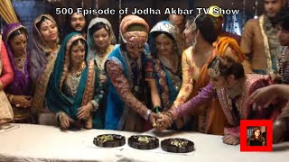 Jodha Akbar 500 episode cake cutting